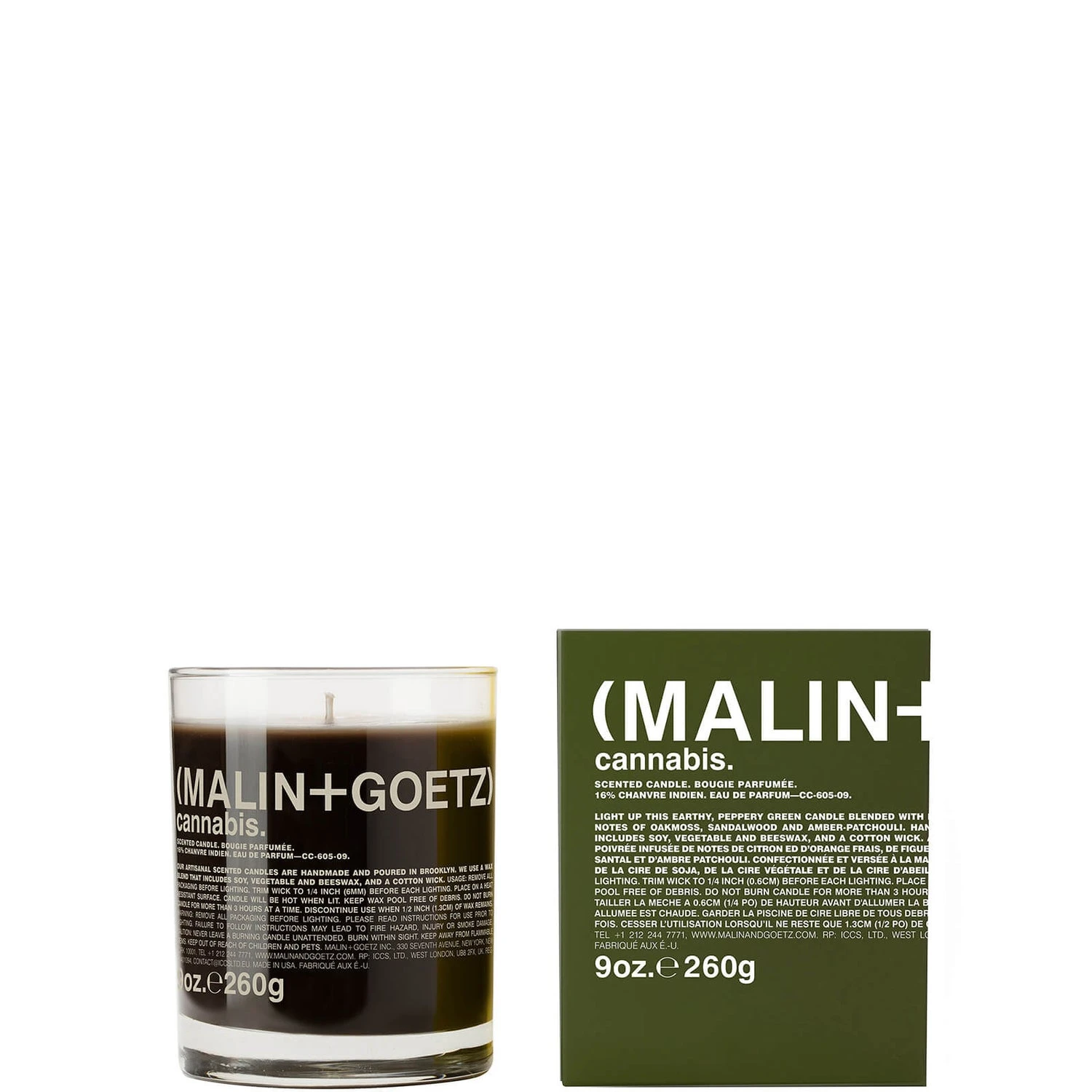 Malin + Goetz Cannabis Scented Candle 260g 2 Malin + Goetz Cannabis Scented Candle 260g - Image 2