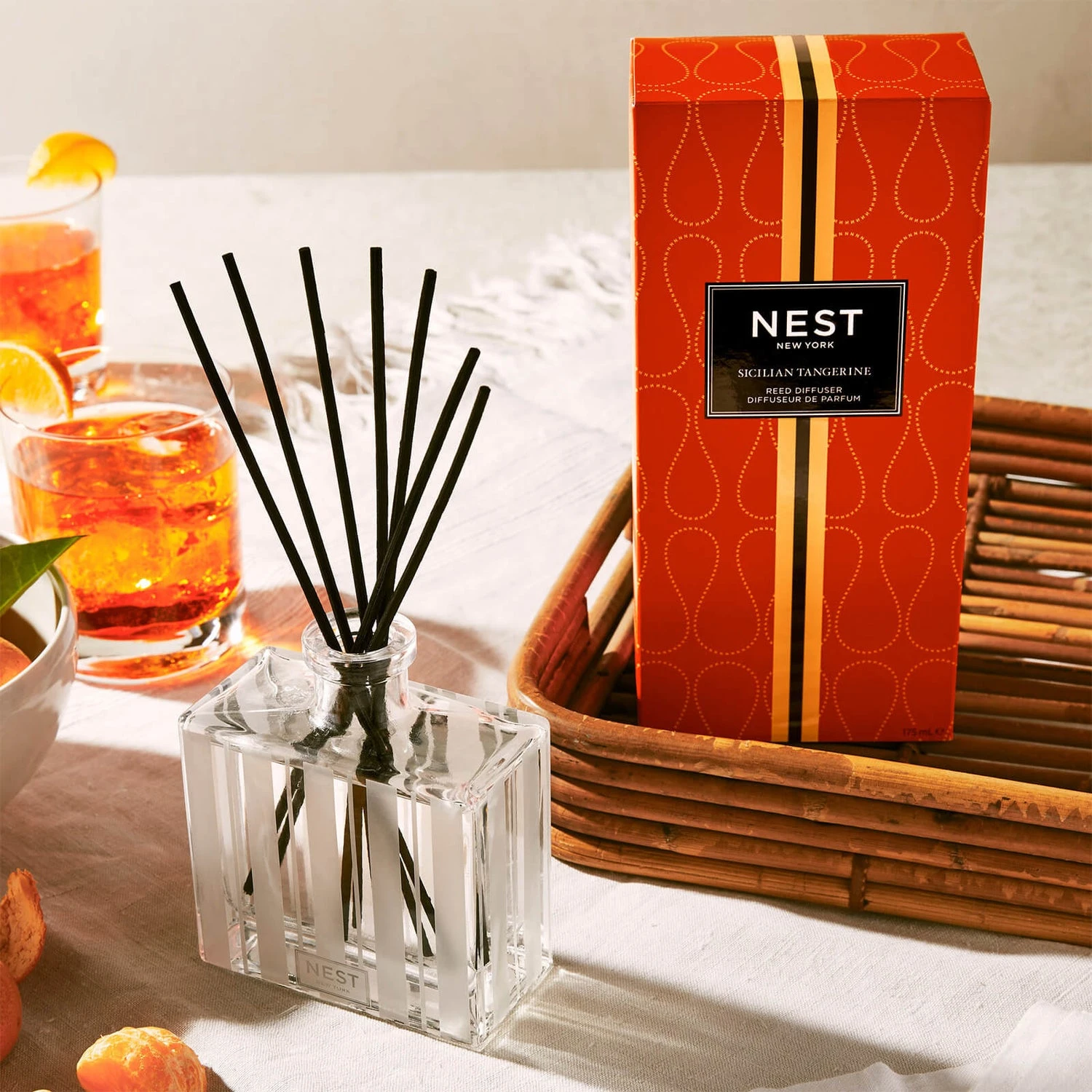NEST New York Sicilian Tangerine Reed Diffuser 175ml 2 NEST New York Sicilian Tangerine Reed Diffuser 175ml - Image 2