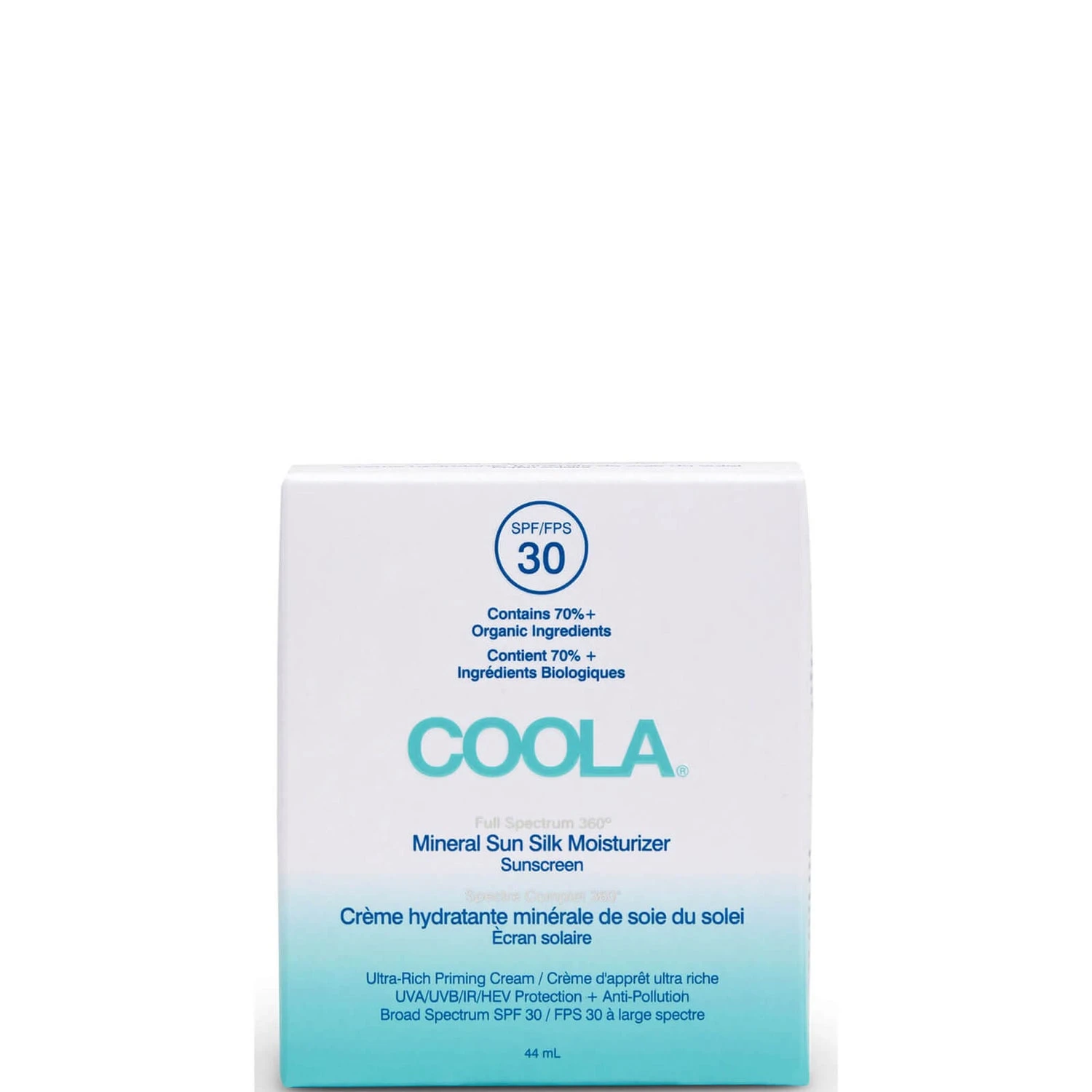 COOLA Mineral Silk Moisturiser SPF30 44ml 2 COOLA Mineral Silk Moisturiser SPF30 44ml - Image 2