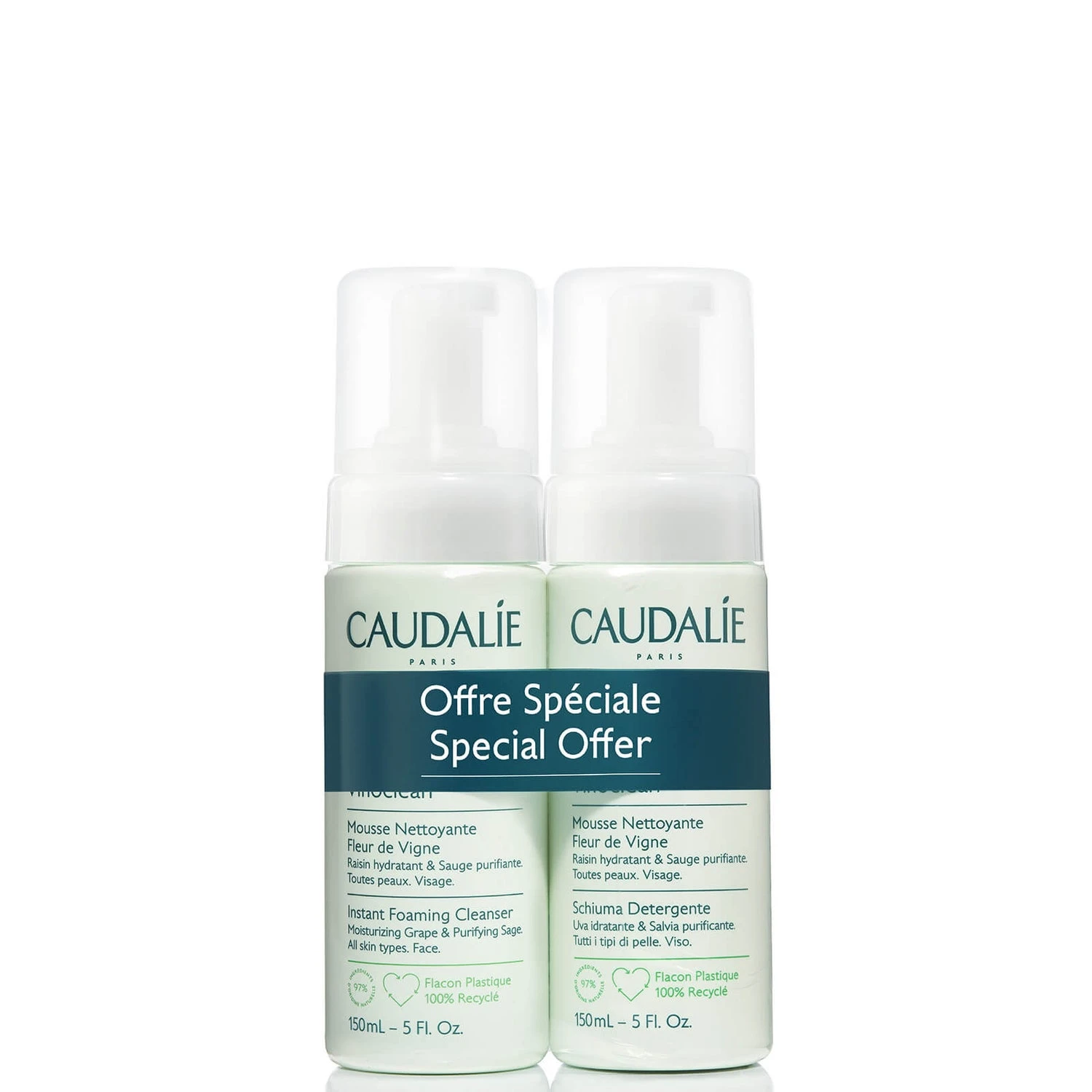 Caudalie Vinoclean Instant Foaming Cleanser Duo (Worth £30.00) 1 Caudalie Vinoclean Instant Foaming Cleanser Duo (Worth £30.00)