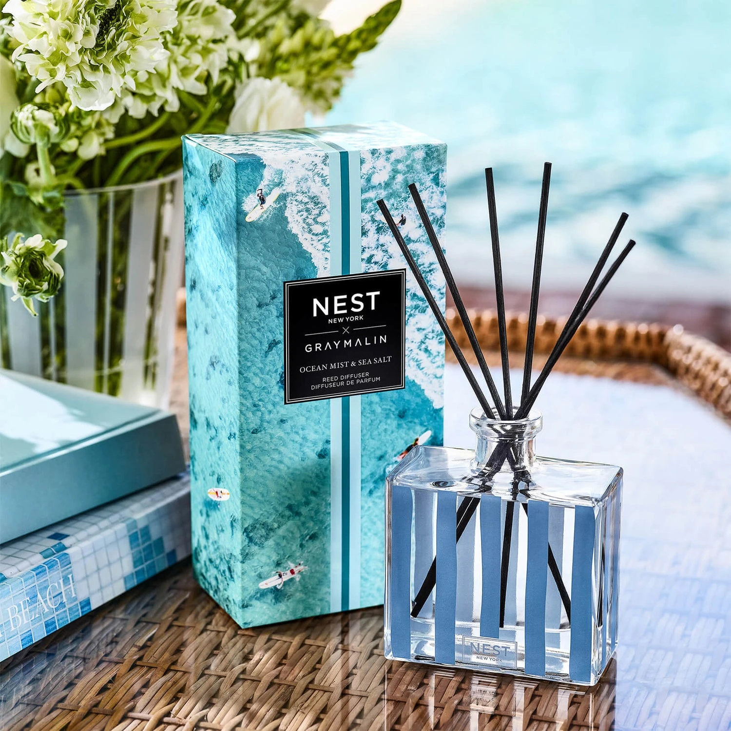 NEST New York Gray Malin Ocean Mist And Sea Salt Diffuser 175 2 NEST New York Gray Malin Ocean Mist And Sea Salt Diffuser 175 - Image 2
