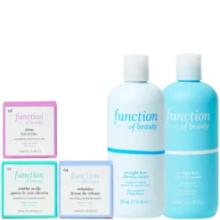 Function Of Beauty Straight Hair Volumizing Shampoo And Conditioner And Boosters Set