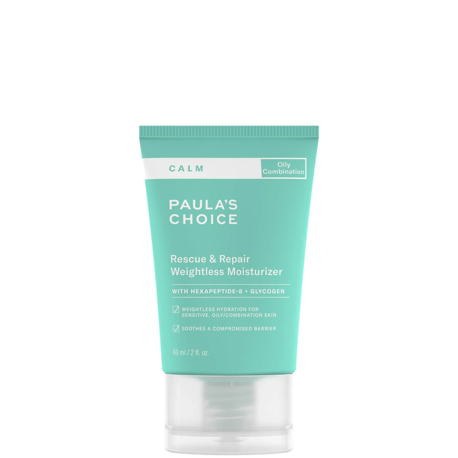 Paula's Choice Calm Rescue And Repair Weightless Moisturiser 60ml 1 Paula's Choice Calm Rescue And Repair Weightless Moisturiser 60ml