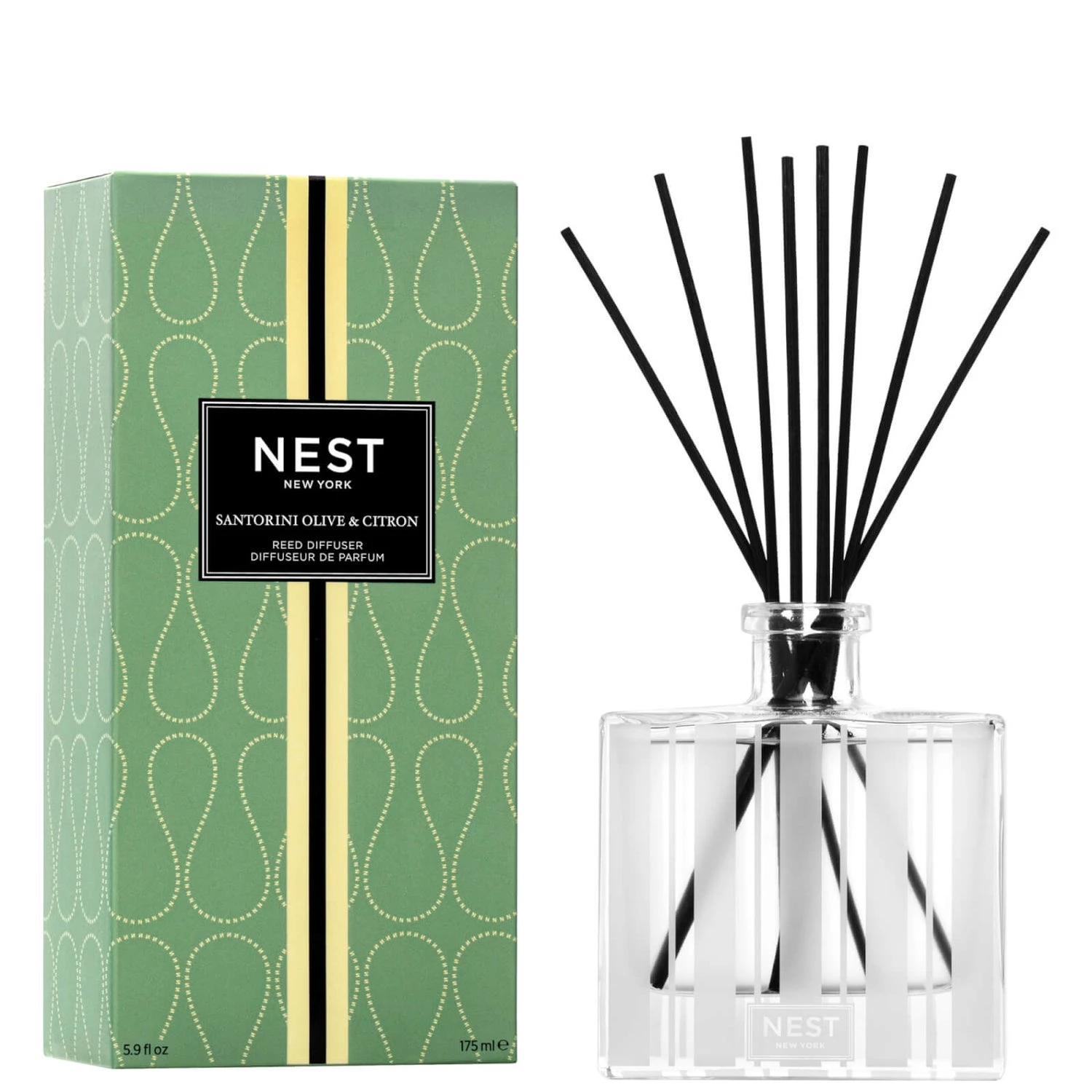 NEST New York Santorini Olive And Citron Reed Diffuser 175ml 1 NEST New York Santorini Olive And Citron Reed Diffuser 175ml